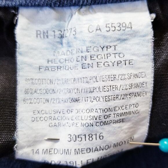 Lee Jeans Straight Leg Relaxed Fit Mid Rise Women's Blue Jeans Size 14 - Picture 6 of 7